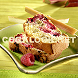 Banque image culinaire : Cake acidulé aux framboises