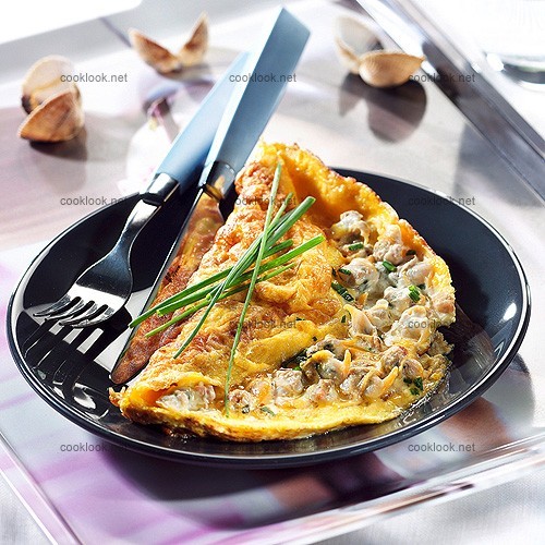 Omelette aux coques