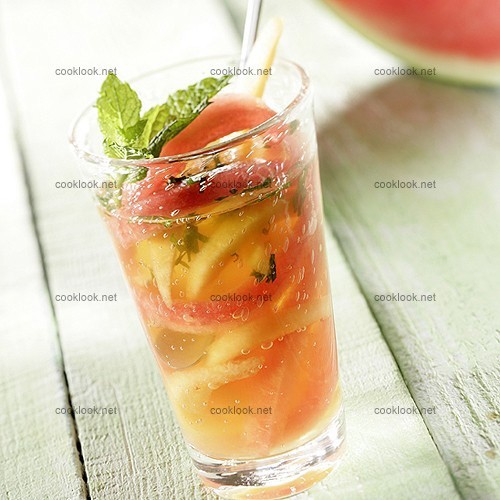Cocktail melon-pastèque