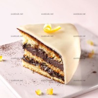 photo recette Gâteau au chocolat et oranges confites