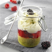 photo recette Trifle fruits rouges et pistaches