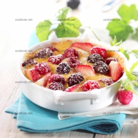 photo recette Fruits rouges en gratin