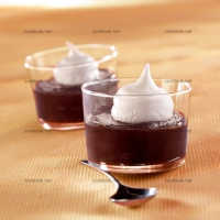photo recette Iles flottantes vanillées au chocolat chaud