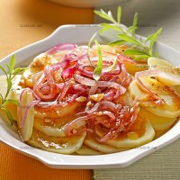 photo recette Pommes de terre tièdes, en aigre-doux