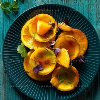 photo recette Salade d'artichauts parfumés à l'orange