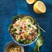 photo recette Salade de riz aux épinards