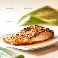 photo recette Pavés de saumon au miel et au gingembre