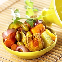 photo recette Légumes variés cuits en tajine