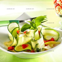 photo recette Salade de concombre au basilic