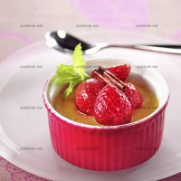 photo recette Flan de muscat aux fraises