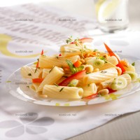 photo recette Salade de mini légumes et rigatonis
