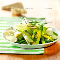 photo recette Salade de poireaux au parmesan