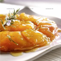photo recette Tatin d'abricots au romarin