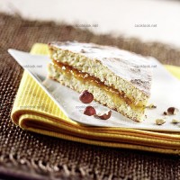photo recette Gâteau de haricots blancs à la confiture d'abricots