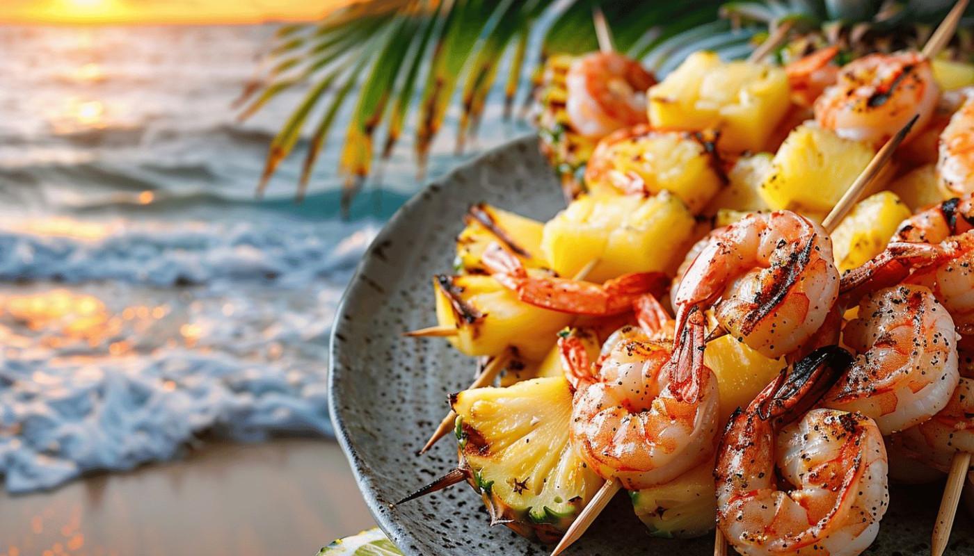 Découverte culinaire : une recette exotique à base de gambas et ananas