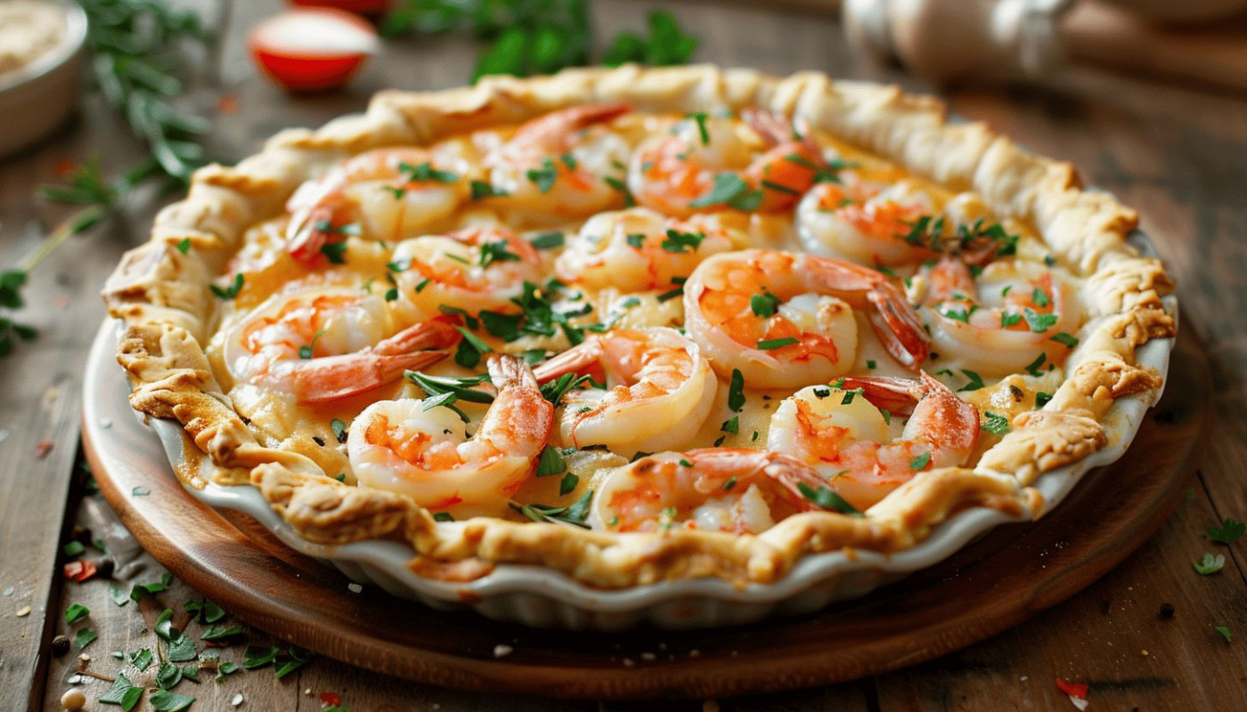 Découvrons ensemble la recette de la tarte aux crevettes, un délice à partager