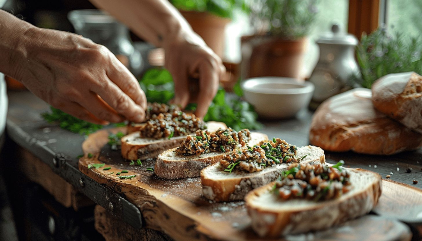 Plaisir d'apéritif : préparer des toasts à la tapenade