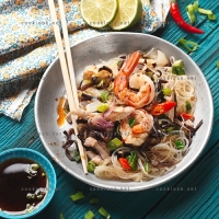 photo recette Vermicelles de riz en salade pimentée